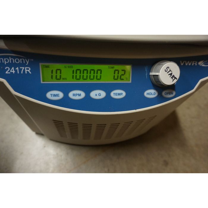 VWR Symphony 2417R Refrigerated Centrifuge 120v 15,000 Rpm with Rotor