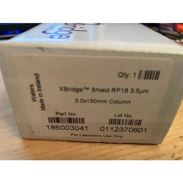 new Waters HPLC column XBridge Shield RP18 3.5 µm. 3 mm X 150 mm 186003041